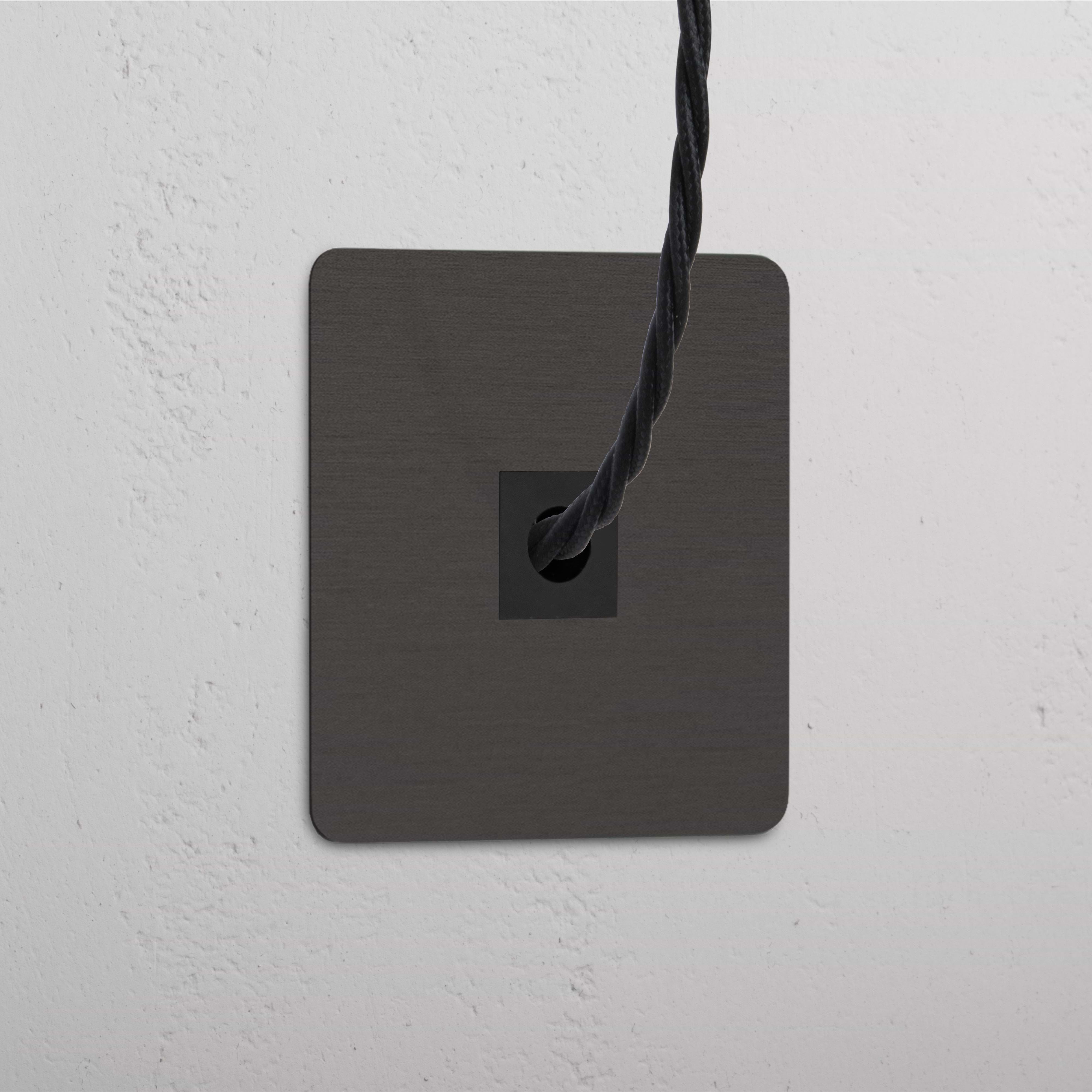 Sortie de Câble Simple - Bronze Noir