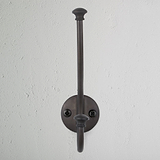Bronze Mews Hook on White Background Birds Eye View