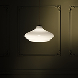 Brookfield Suspension Grand Format en Verre Opalin - Bronze