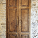 Harper Poignée de Tirage de Porte Simple 320mm - Laiton Ancien