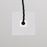 Sortie de Câble (Plaque Simple) - Peignable Blanc