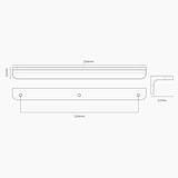 Poignée de Tirage Oxford 224mm - Nickel Poli