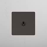 Bronze Intermediate Single Toggle Switch - Practical Tool for Versatile Light Management on White Background