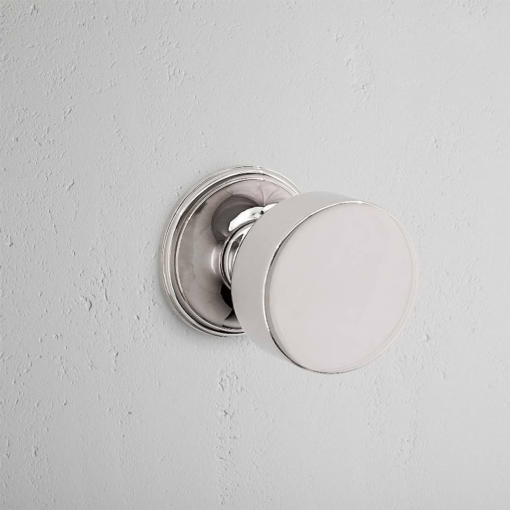 Onslow Bouton de Porte Fixe - Nickel Poli
