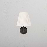 Petite applique Malvern en Blanc Albâtre de face