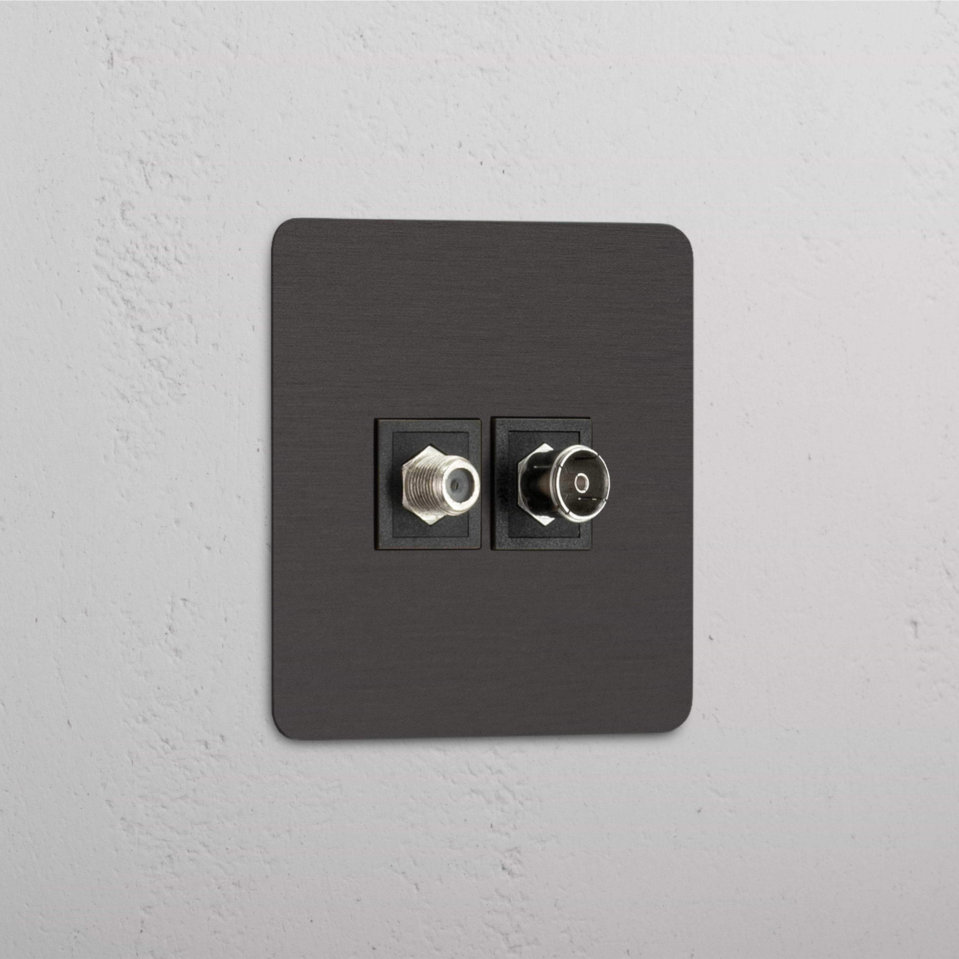 High-Performance Single Satellite & TV Module in Bronze Black - Optimal Signal Quality