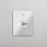 Clear White Single Satellite Module - Efficient TV Signal Reception Accessory