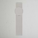 Onslow Bouton de Porte à Ressort à Plaque Longue - Nickel Poli