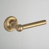 Harper Poignée de Porte Fixe - Laiton Ancien