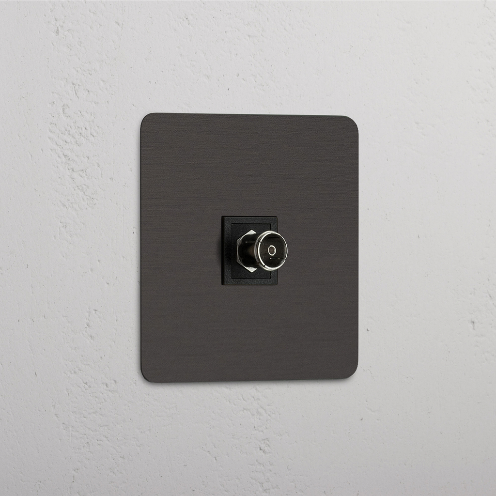 High-Quality Single TV Module in Bronze Black - Crystal Clear Transmission