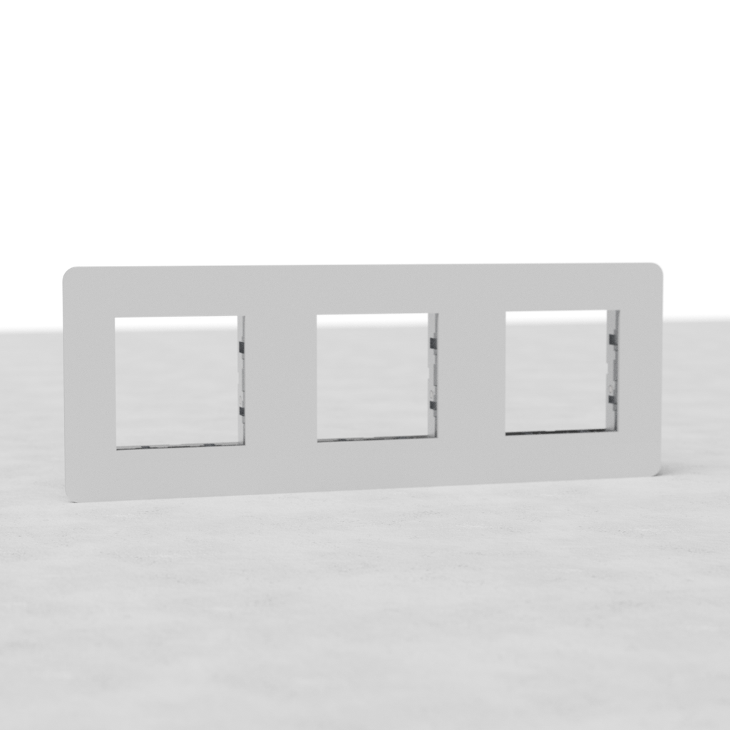 Plaque (Triple) Insert 45 mm Carré - Peignable