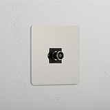 TV Signal Accessory: Polished Nickel Black Single TV Module