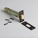 Bronze Bathroom Lock 100mm on White Background