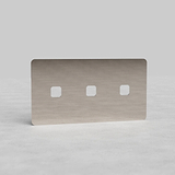 Double 3-Outlet Switch Plate in Polished Nickel EU - Advanced Light Control Accessory