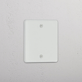 Aesthetic Clear White Single Blank Plate - Decorative Home Detail
