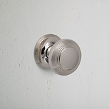 Poplar Bouton de Porte à Ressort - Nickel Poli
