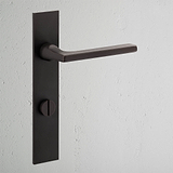 Clayton Long Plate Sprung Door Handle & Thumbturn – Bronze  