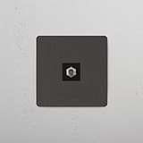 Single Satellite Module in Bronze Black on White Background