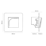 Lecteur de Carte pour Hôtel Simple - Laiton Ancien (Insert Noir)