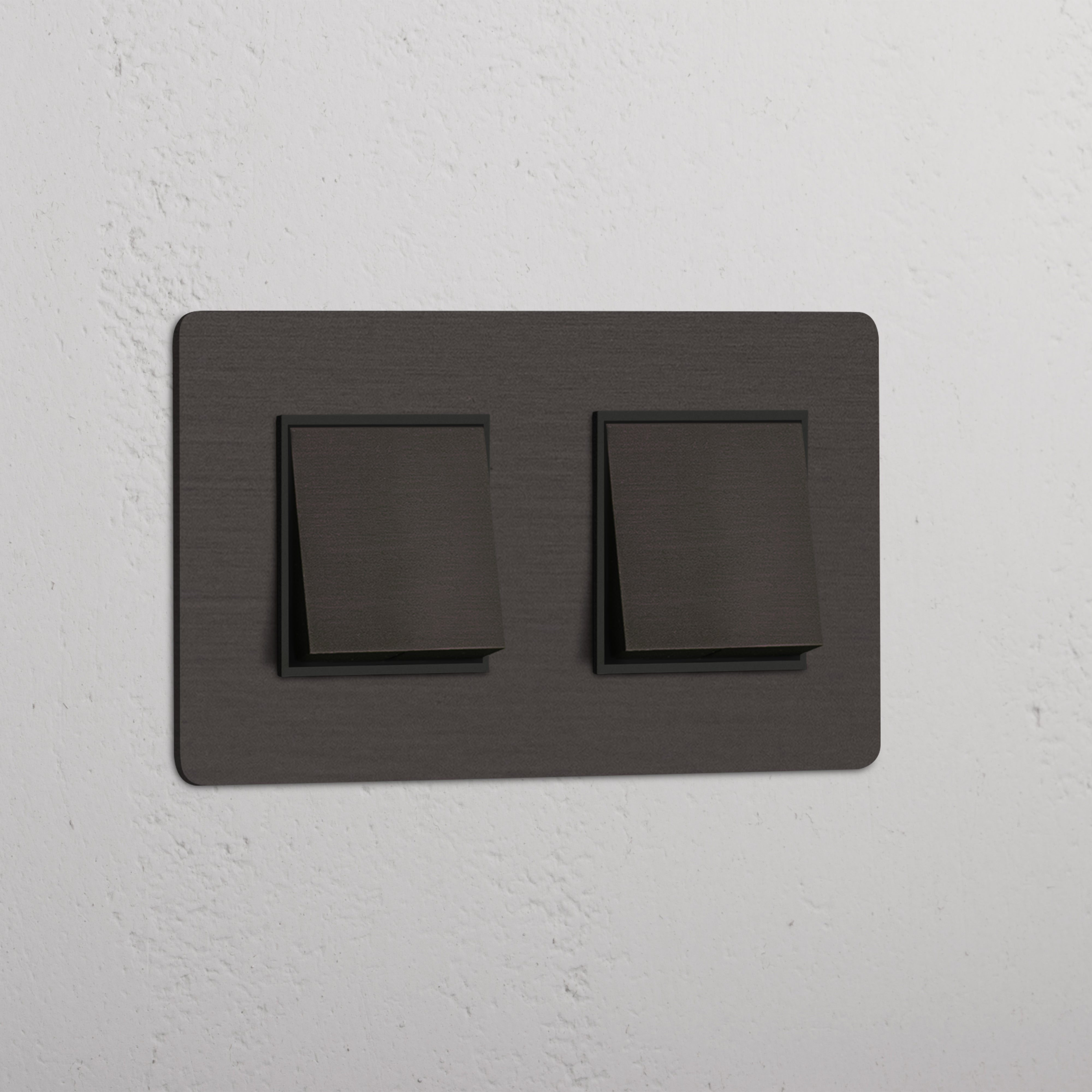 Dual-Position Rocker Switch in Bronze Black - Contemporary Home Detail