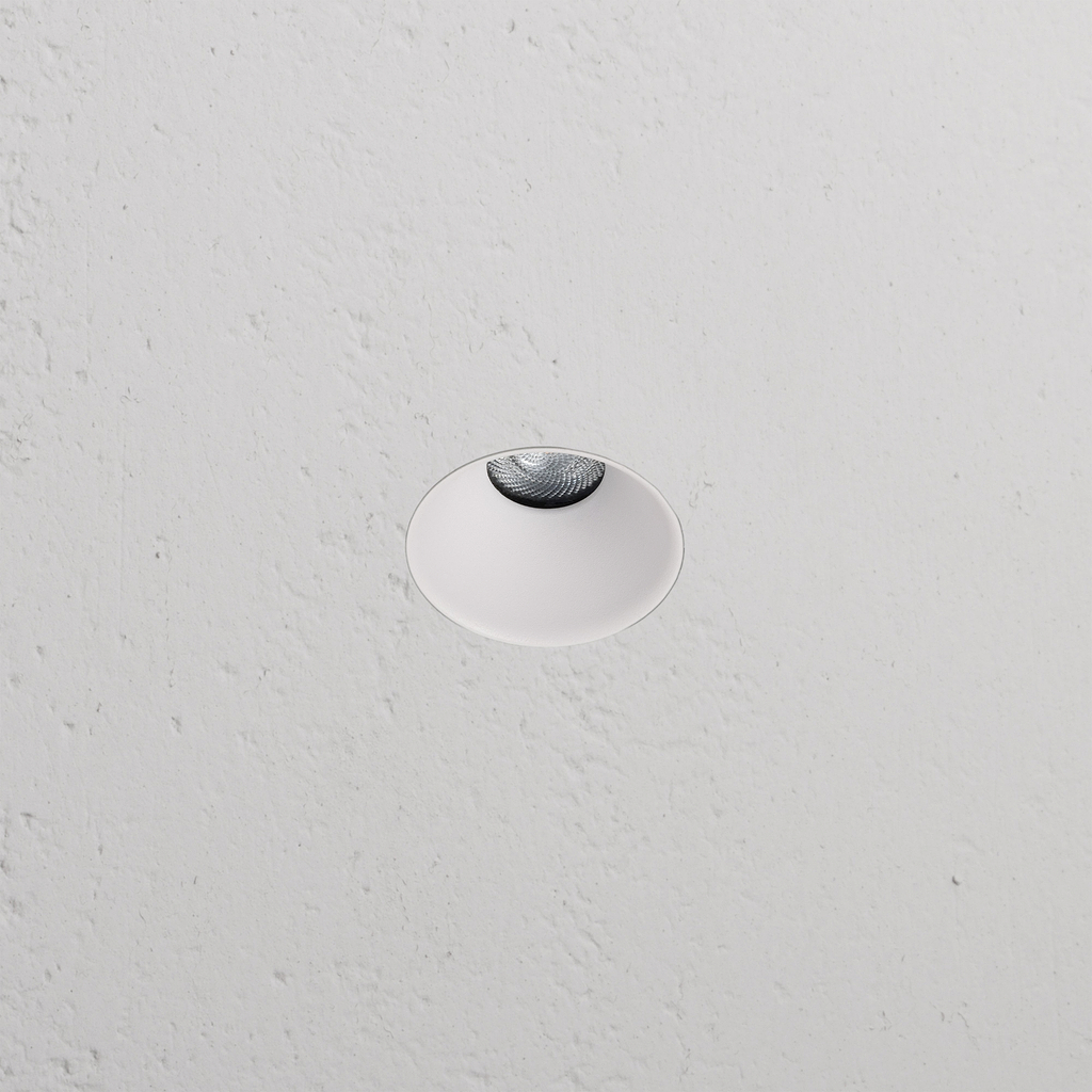 Buxton Spot Anti-Feu Encastrable Fixe sans Collerette 35 mm - Blanc