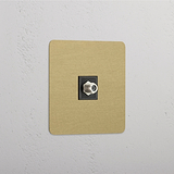 Single Satellite Module in Antique Brass Black