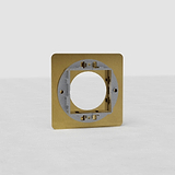 Plaque (Simple) Insert Rond - Laiton Ancien