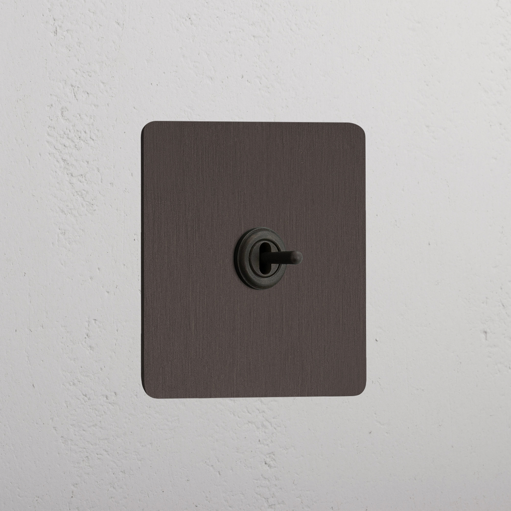 Central Bronze Single Toggle Switch - Stylish Light Control Solution