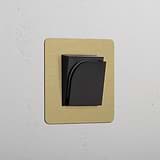 Lecteur de Carte pour Hôtel Simple - Laiton Ancien (Insert Noir)
