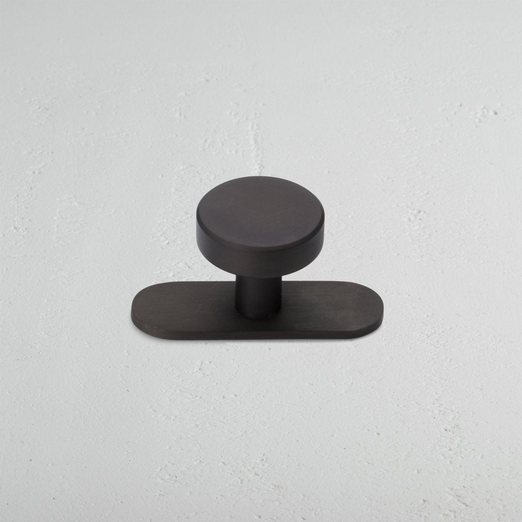 Bronze Kilburn Furniture Knob in White Background