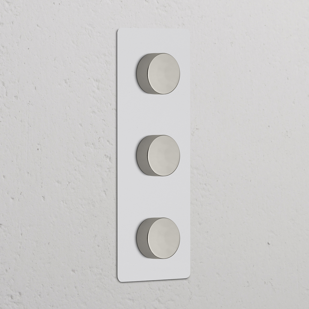 Variateur x3 Vertical (Plaque Double) - Nickel Poli Peignable