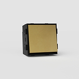 Two-Way Rocker Switch EU in Antique Brass Black - Effective Light Management Solution