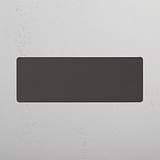 Bronze Triple Blank Plate - Stylish Interior Accessory on White Background