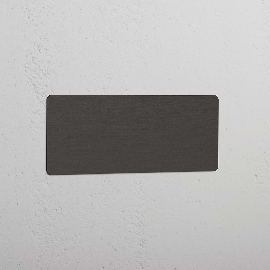 Aesthetically Pleasing Bronze Triple Blank Plate - Refined Interior Detail