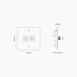 Module Satellite & TV Simple - Blanc Transparent