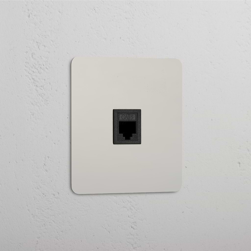 Accessorio Connettività di Rete in Nichel Lucido Nero - Modulo RJ45 Singolo