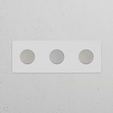 Interruttore Dimmer Multidirezionale Triplo 3x – Nichel Lucido Pitturabile
