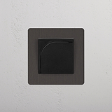 Interruttore a Scheda per Hotel Singolo - Bronzo Nero