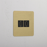Modulo HDMI Singolo in Design Ottone Antico Nero