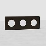 Placca Triplo Modulo Tonda EU - Bronzo