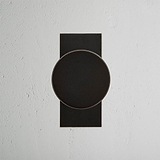Onslow Pomello per Porta con Placca Corta Senza Molla - Bronzo