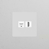 Modulo RJ45 & HDMI Singolo – Pitturabile Bianco