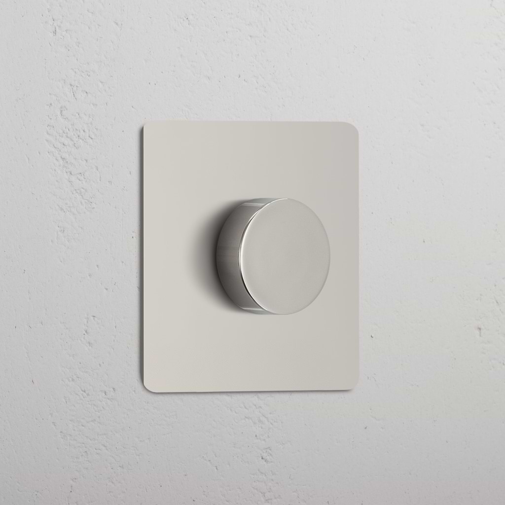 Interruttore Dimmer Multidirezionale Singolo – Nichel Lucido