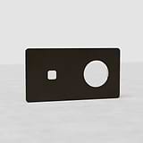 Doppia Placca 1x Interruttore & 1x Modulo Tonda EU - Bronzo