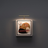 Harrow Applique per Quadri 220mm in Ottone Antico, un apparecchio di illuminazione da parete per valorizzare l'arte.