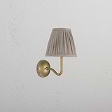 Applique Malvern Piccola Beige Naturale - Ottone Antico