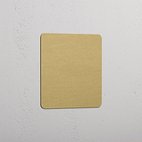 Placca Vuota in Design Singolo con Finitura in Ottone Antico