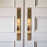 Harper Placca di spinta 580mm - Ottone Antico