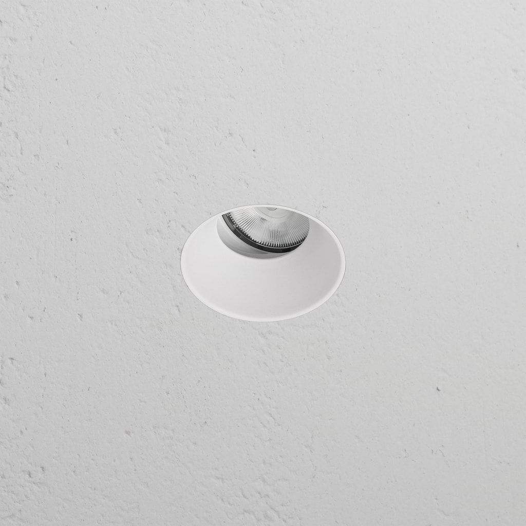 Buxton Faretto da incasso Senza Bordo da 50mm Regolabile Ignifugo - Bianco