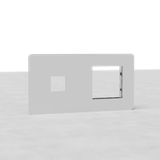 Placca Interruttore + Modulo 45mm 2x + Keystone EU – Pitturabile